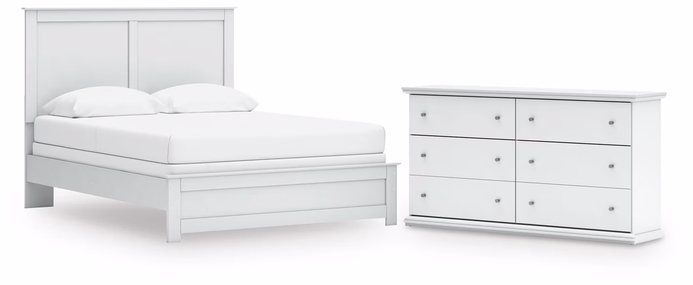 Bostwick Shoals Queen Panel Bed and Dresser
