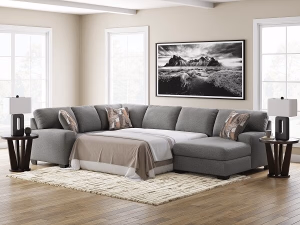 Clarington 3-Piece Sleeper Sectional with Chaise - Image 4