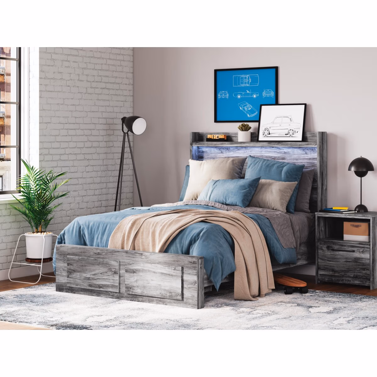 Baystorm Full Storage Bed, Dresser, Mirror and Nightstand - Image 12