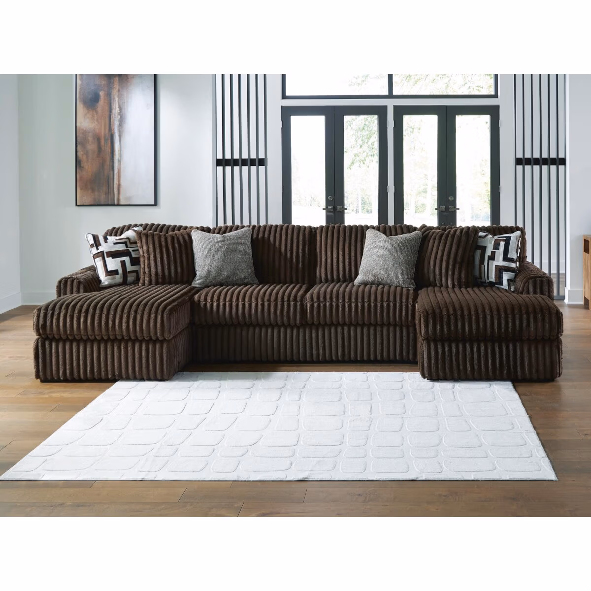 Midnight-Madness 3-Piece Sectional with Chaise - Image 2