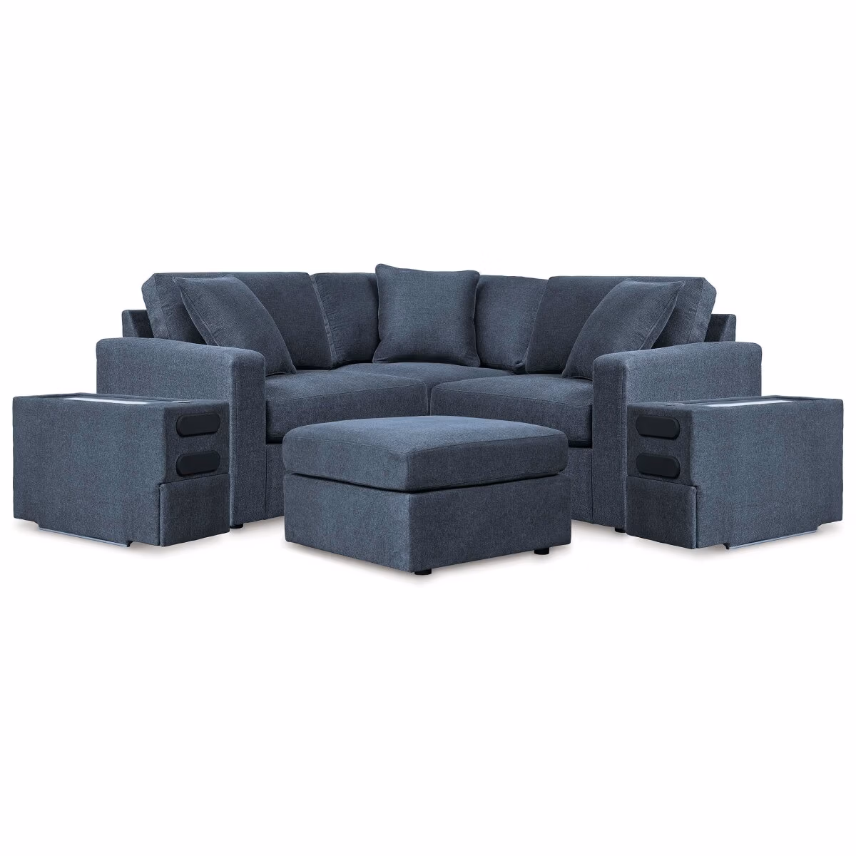 Modmax 5-Piece Sectional with Audio Console and Ottoman - Image 2