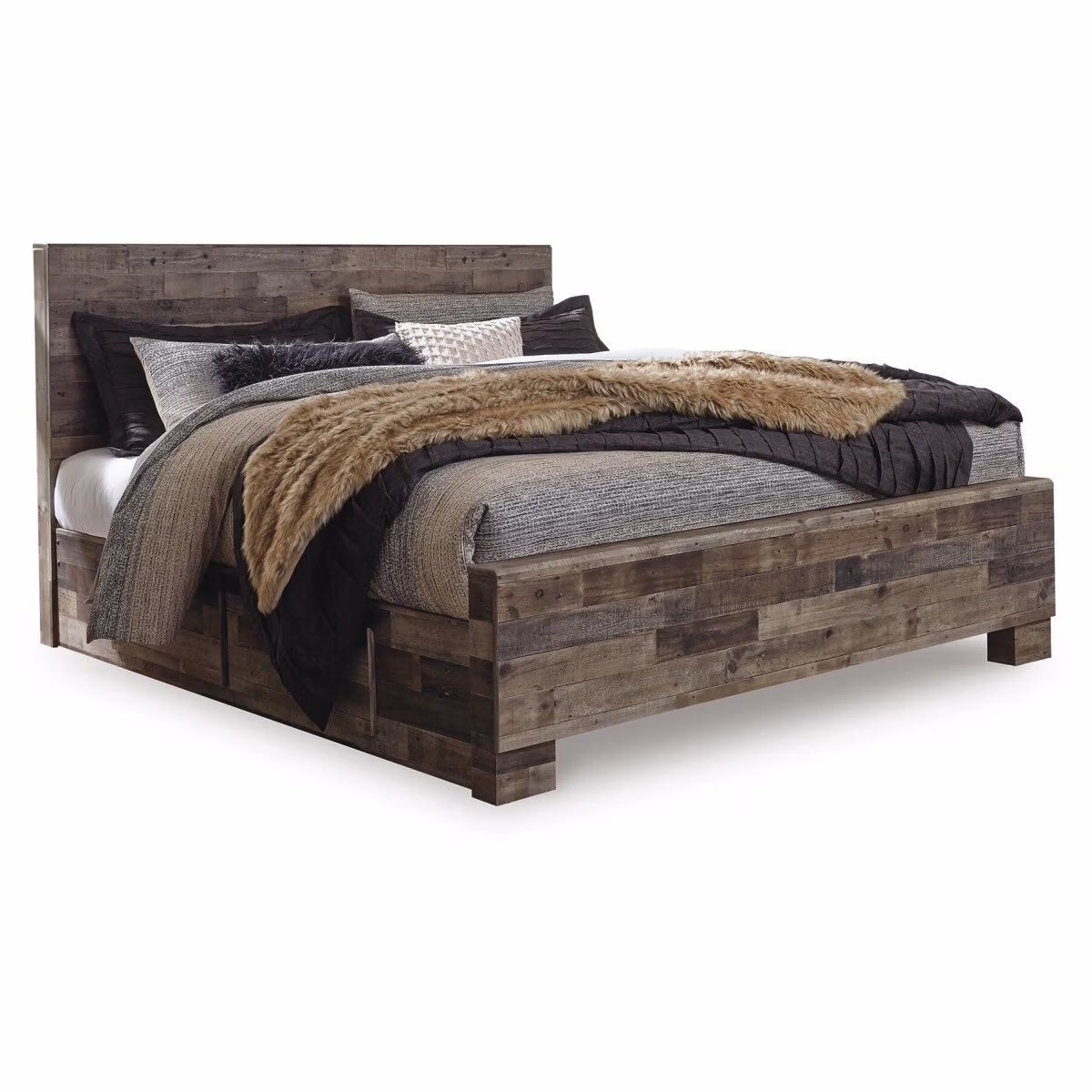 Derekson King Panel Bed with 2 Side Storage - Image 2