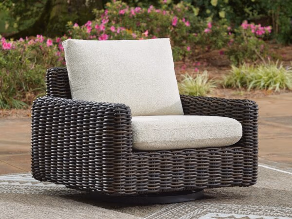 Kimora Outdoor Swivel Lounge Chair - Image 3