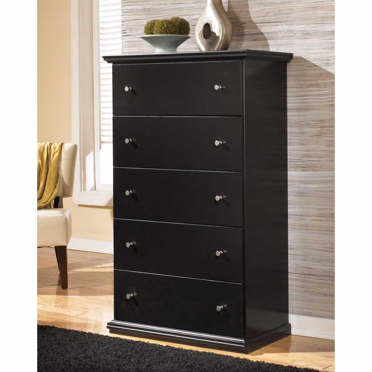Maribel Queen Panel Bed, Dresser, Mirror, Chest and Nightstand - Image 26
