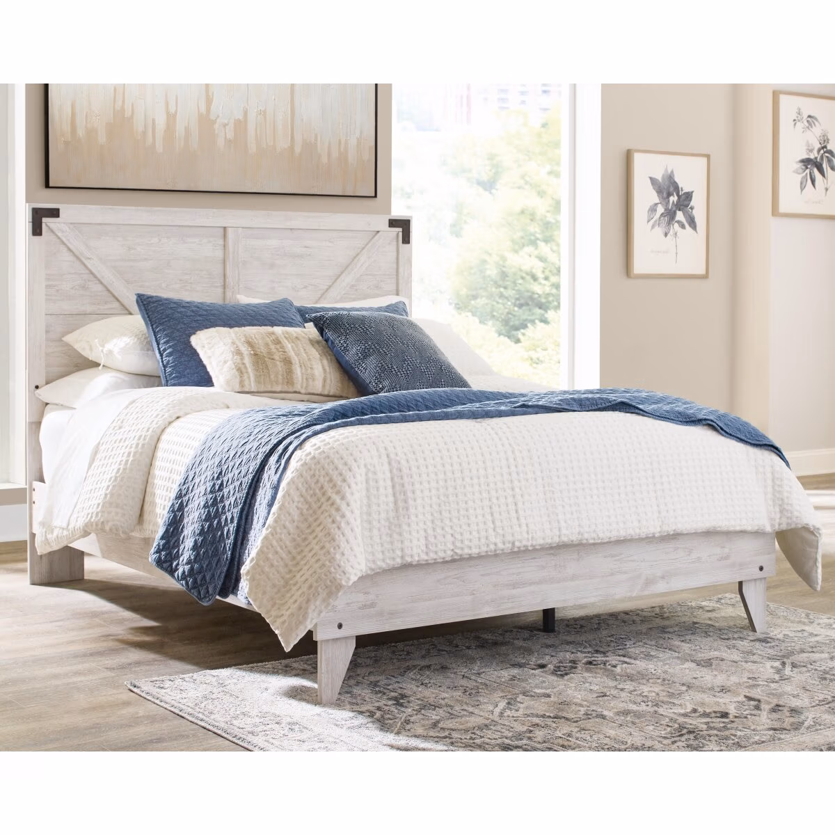 Shawburn Queen Crossbuck Panel Platform Bed - Image 3