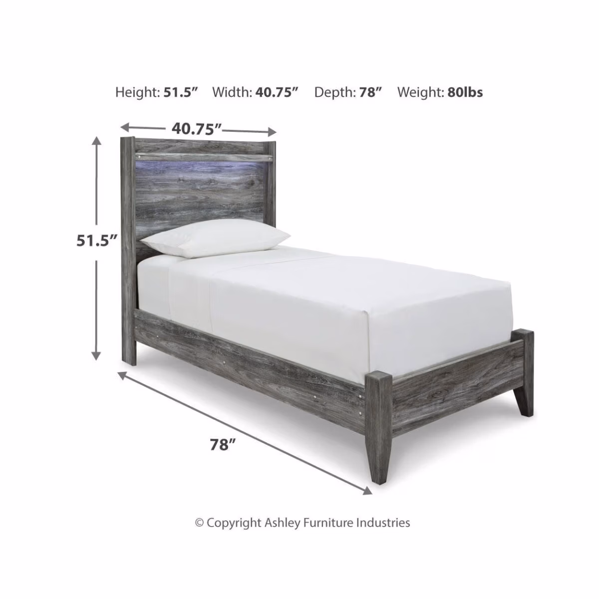 Baystorm Twin Panel Bed - Image 6