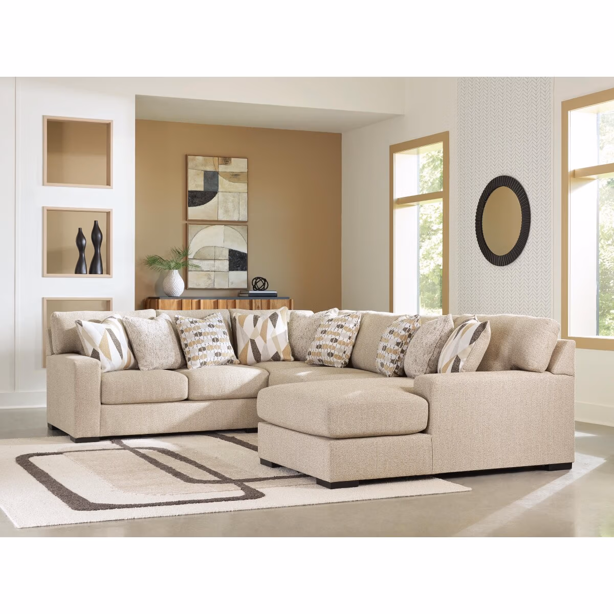 Laurelgrove 4-Piece Sectional with Chaise - Image 3