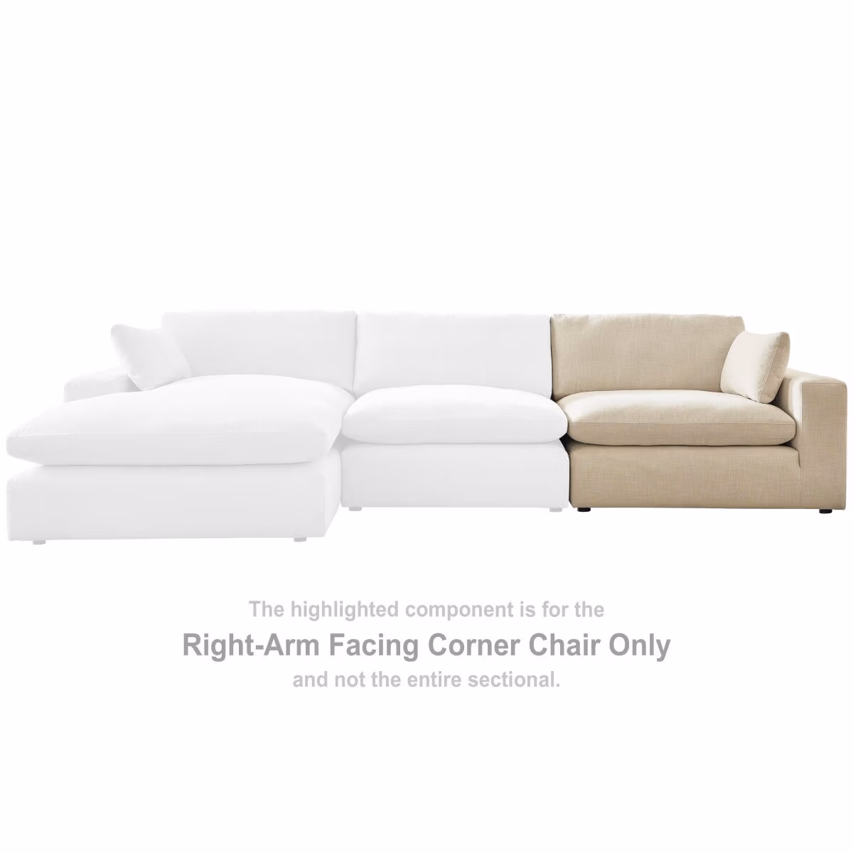 Elyza Right-Arm Facing Corner Chair - Image 3