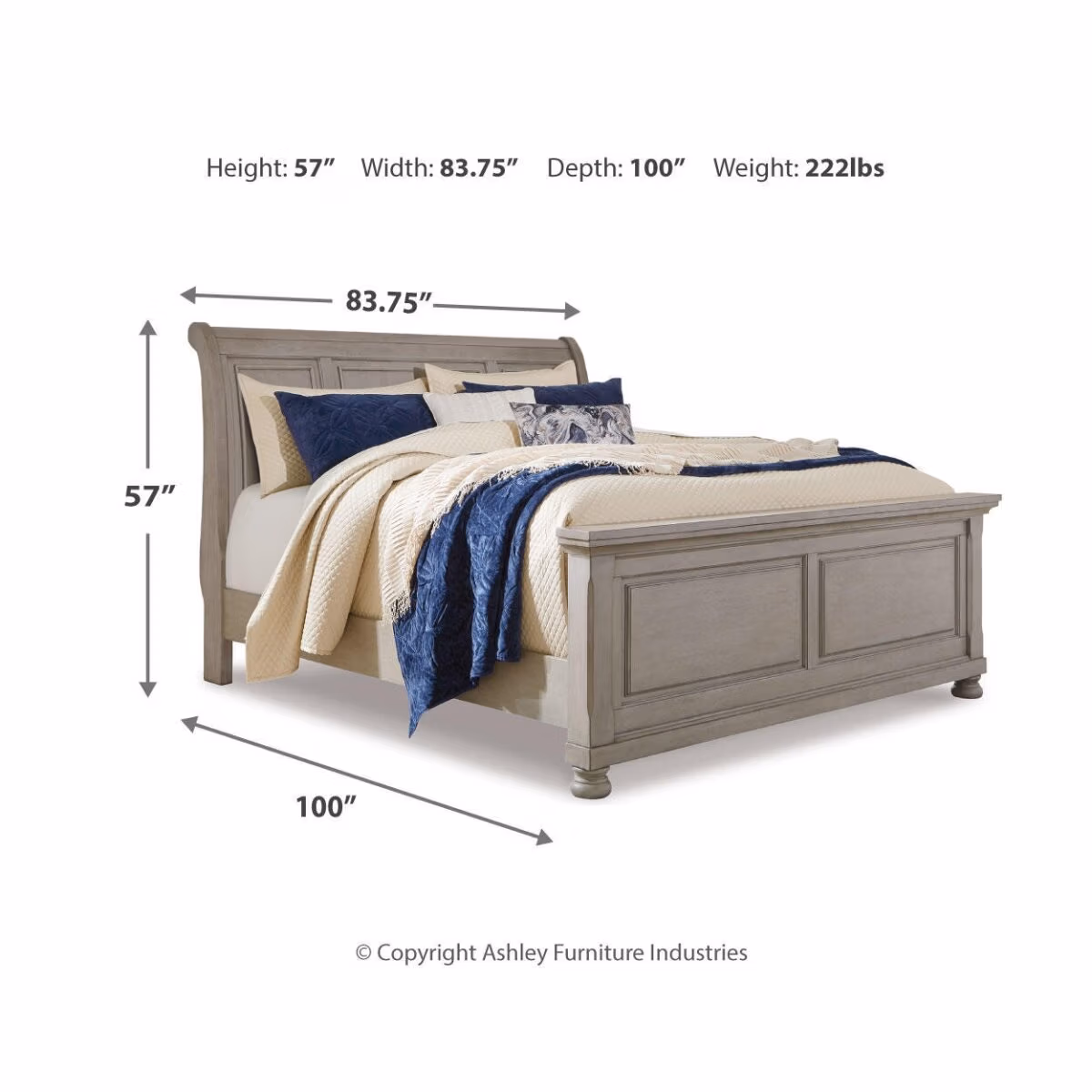 Lettner California King Sleigh Bed - Image 4
