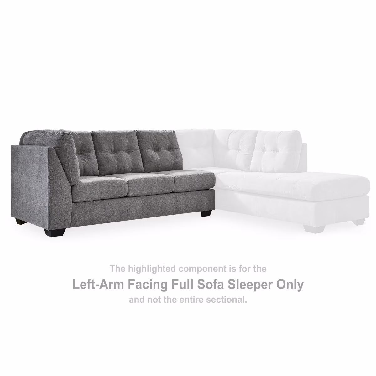 Marleton Left-Arm Facing Full Sofa Sleeper - Image 3