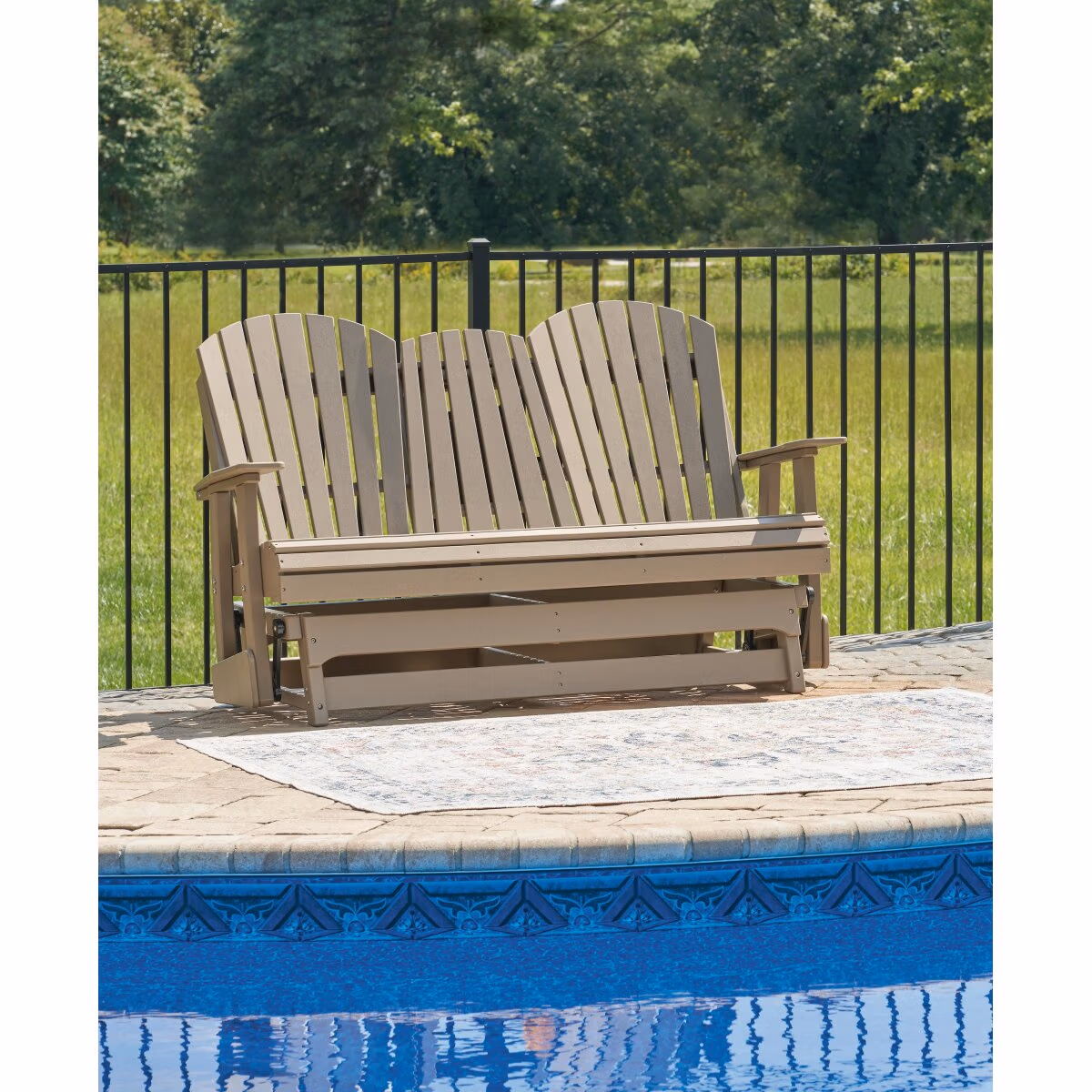 Hyland Wave Outdoor Glider Loveseat - Image 3