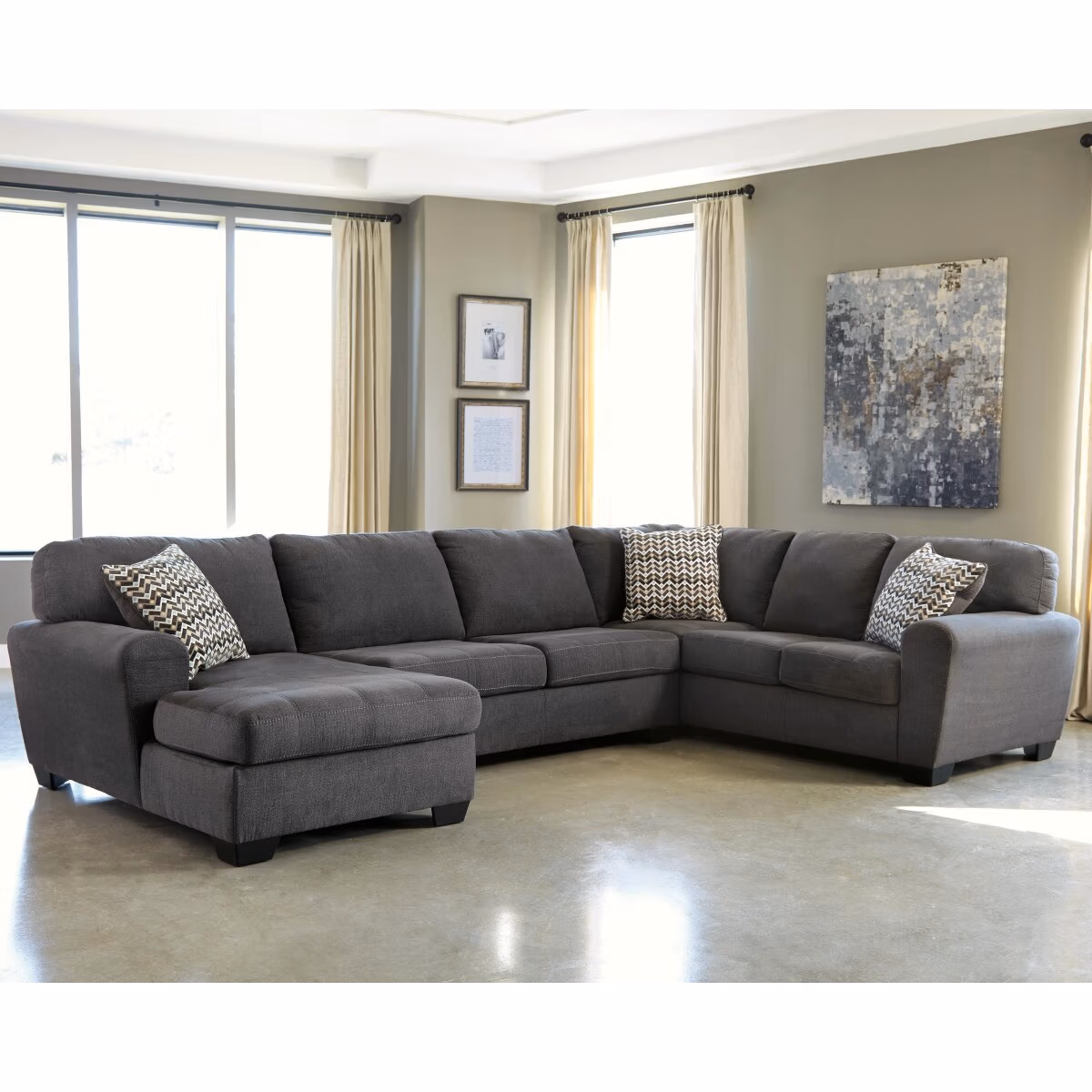 Ambee 3-Piece Sectional with Chaise - Image 3