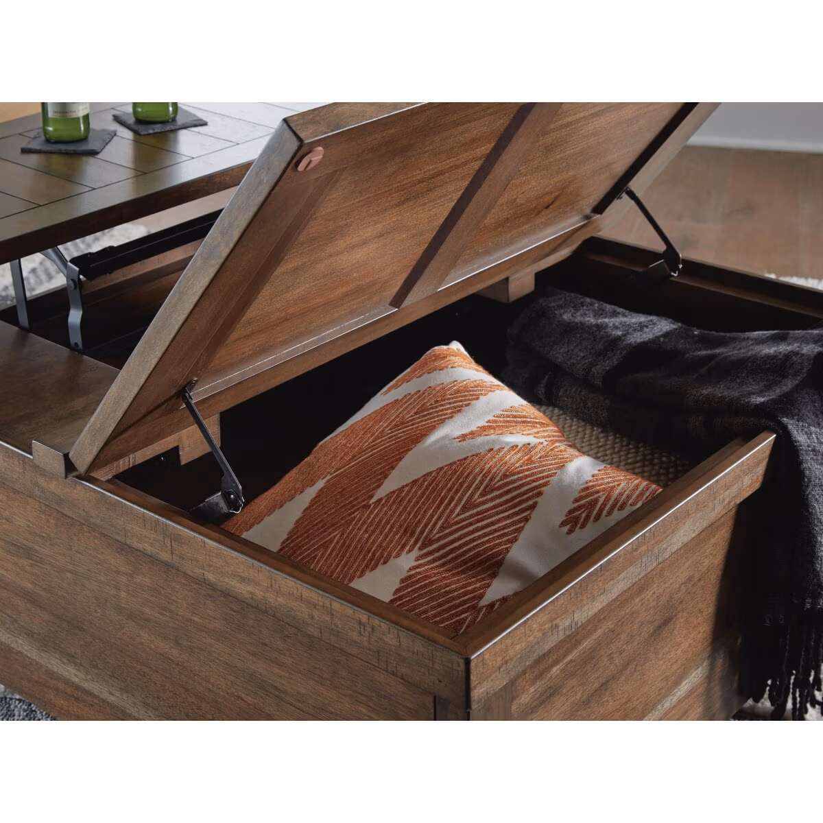 Moriville Lift-Top Coffee Table - Image 8