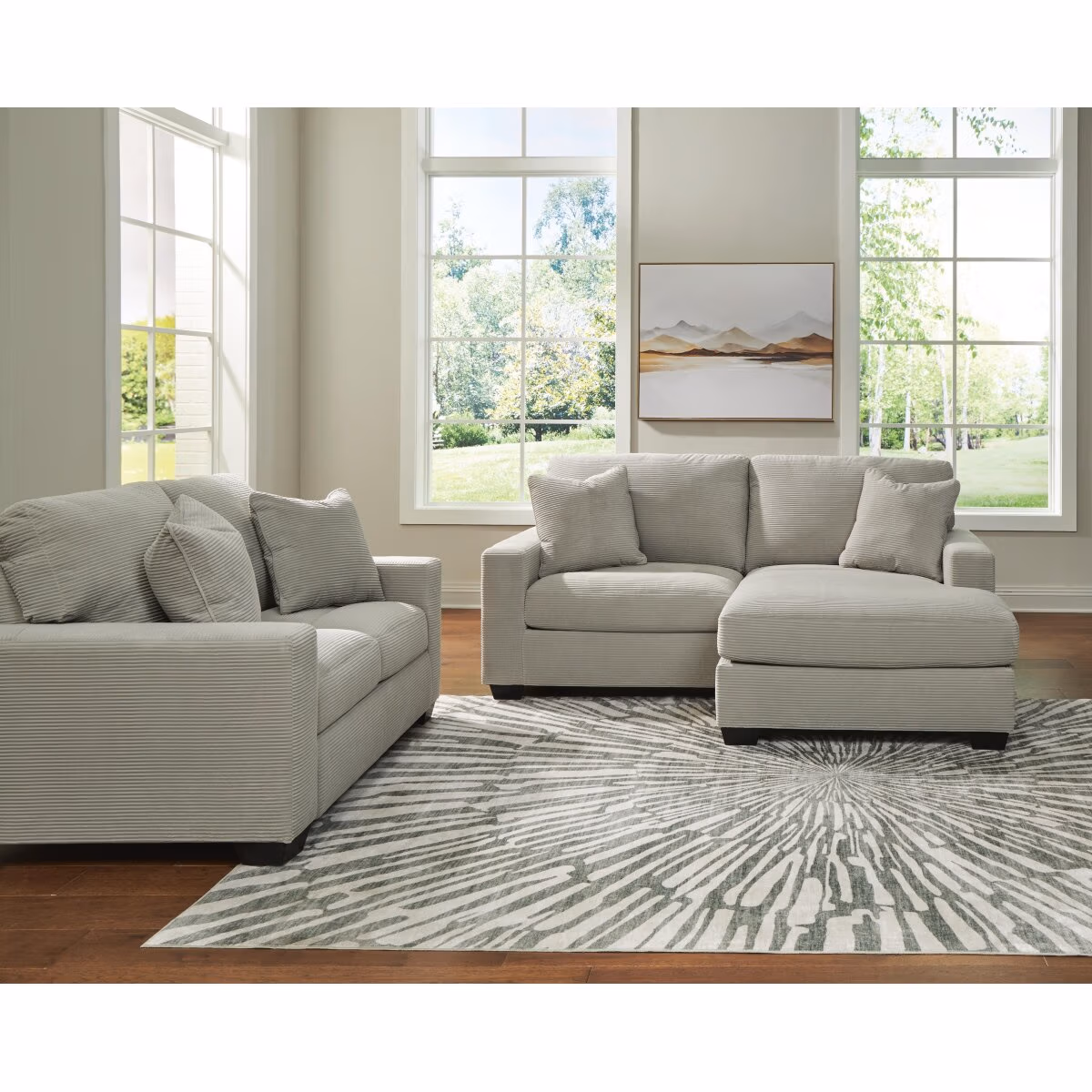 Greenbriar Sofa Chaise and Loveseat - Image 3