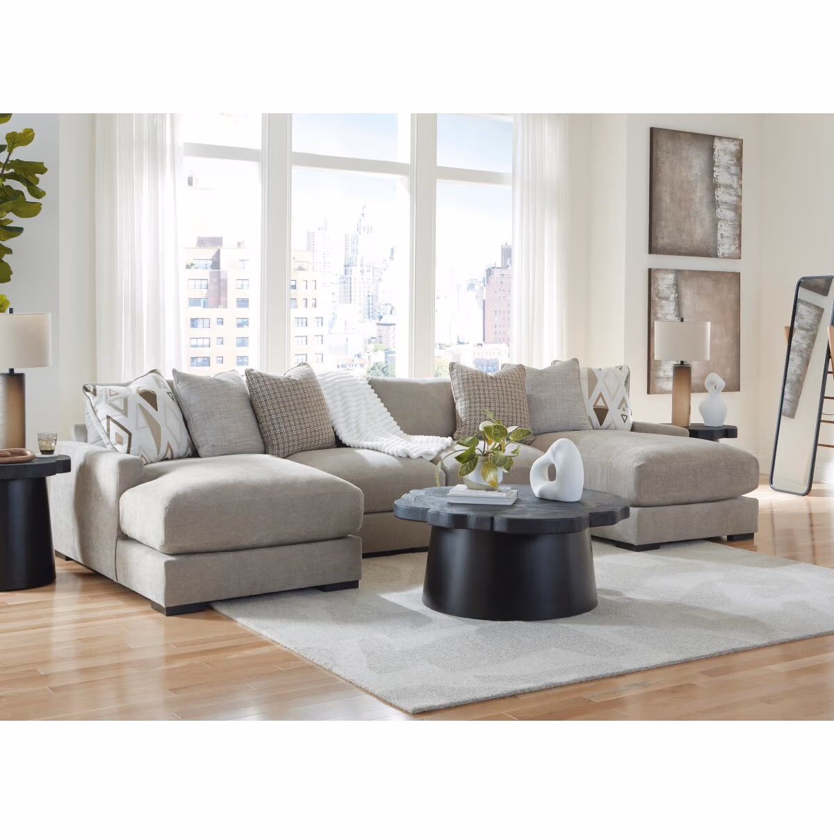 Aslan Court 4-Piece Sofa Pit Sectional - Image 5