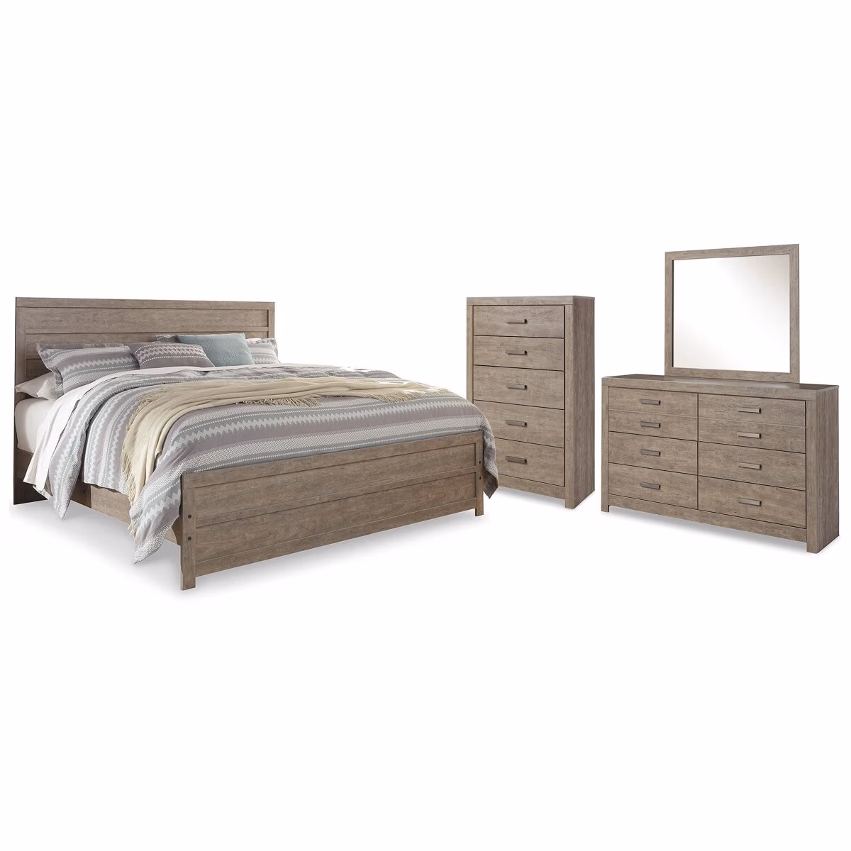 Culverbach King Panel Bed, Dresser, Mirror and Chest - Image 2