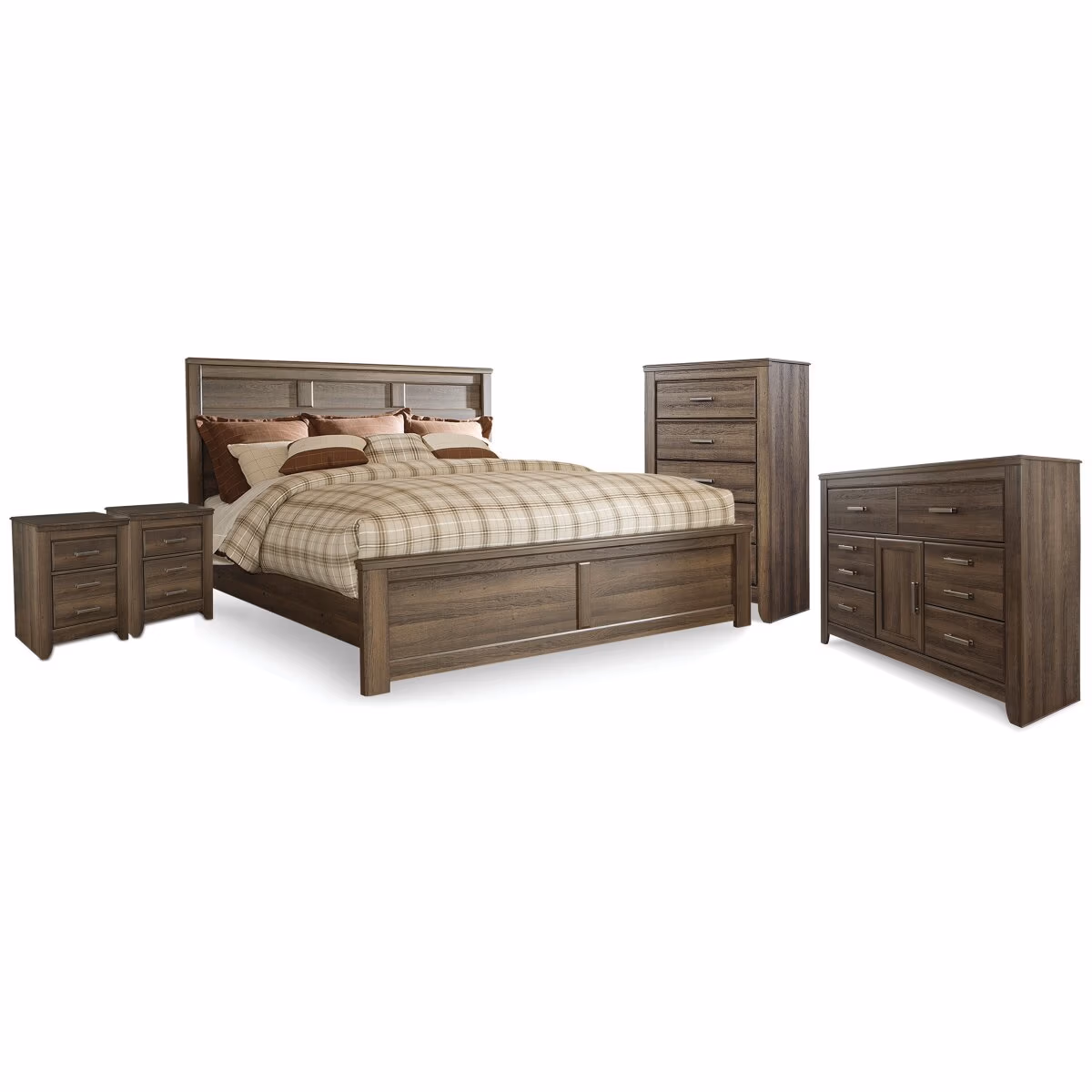Juararo King Panel Bed, Dresser, Chest and 2 Nightstands - Image 2