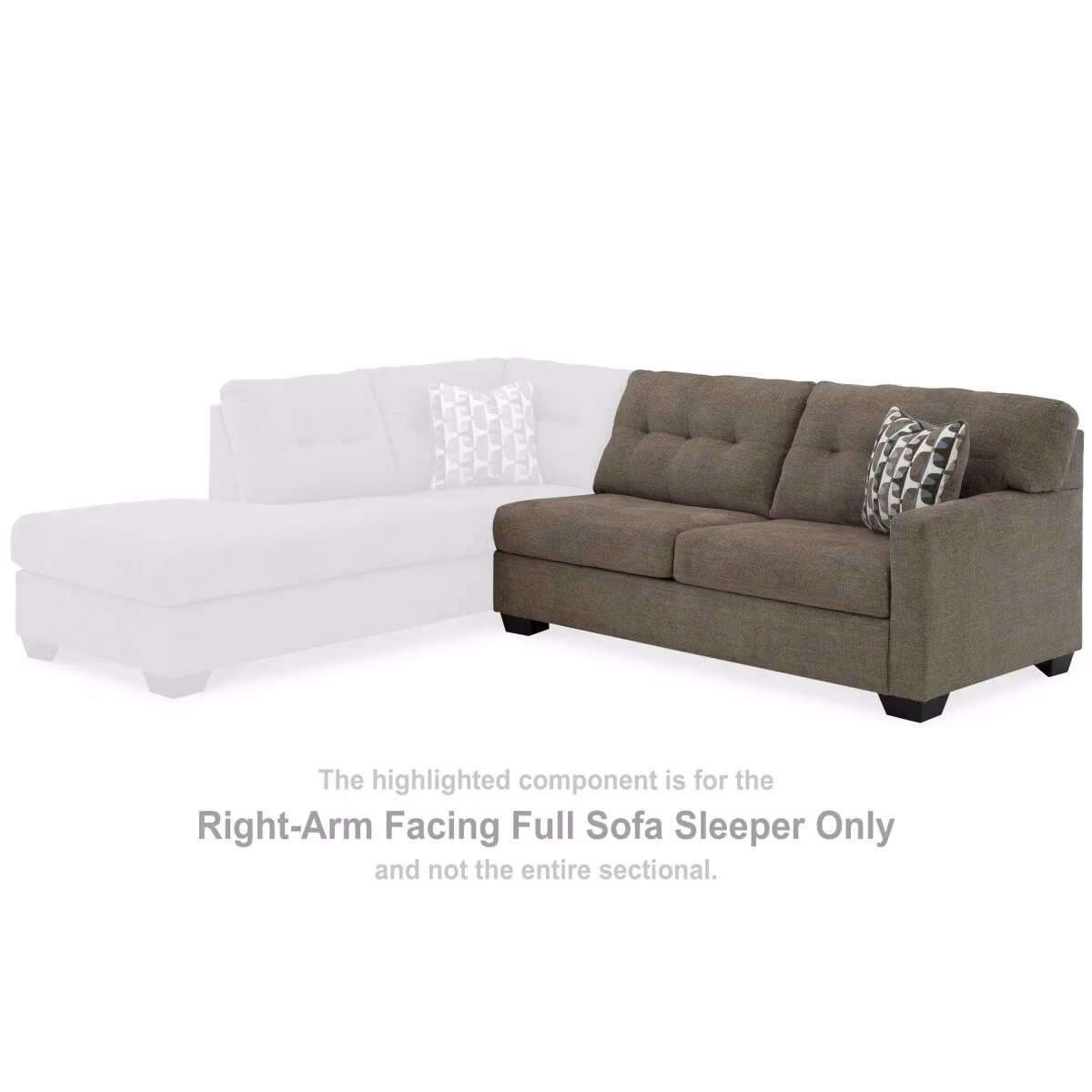 Mahoney Right-Arm Facing Full Sofa Sleeper - Image 3
