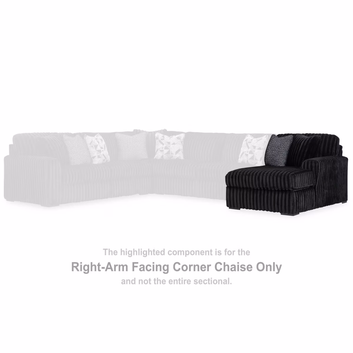 Midnight-Madness Right-Arm Facing Corner Chaise - Image 3