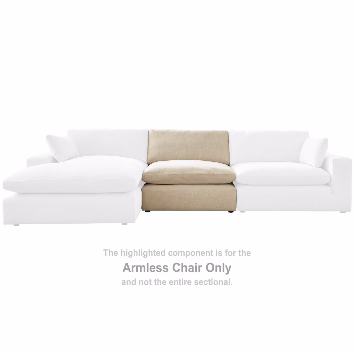 Elyza Armless Chair - Image 3