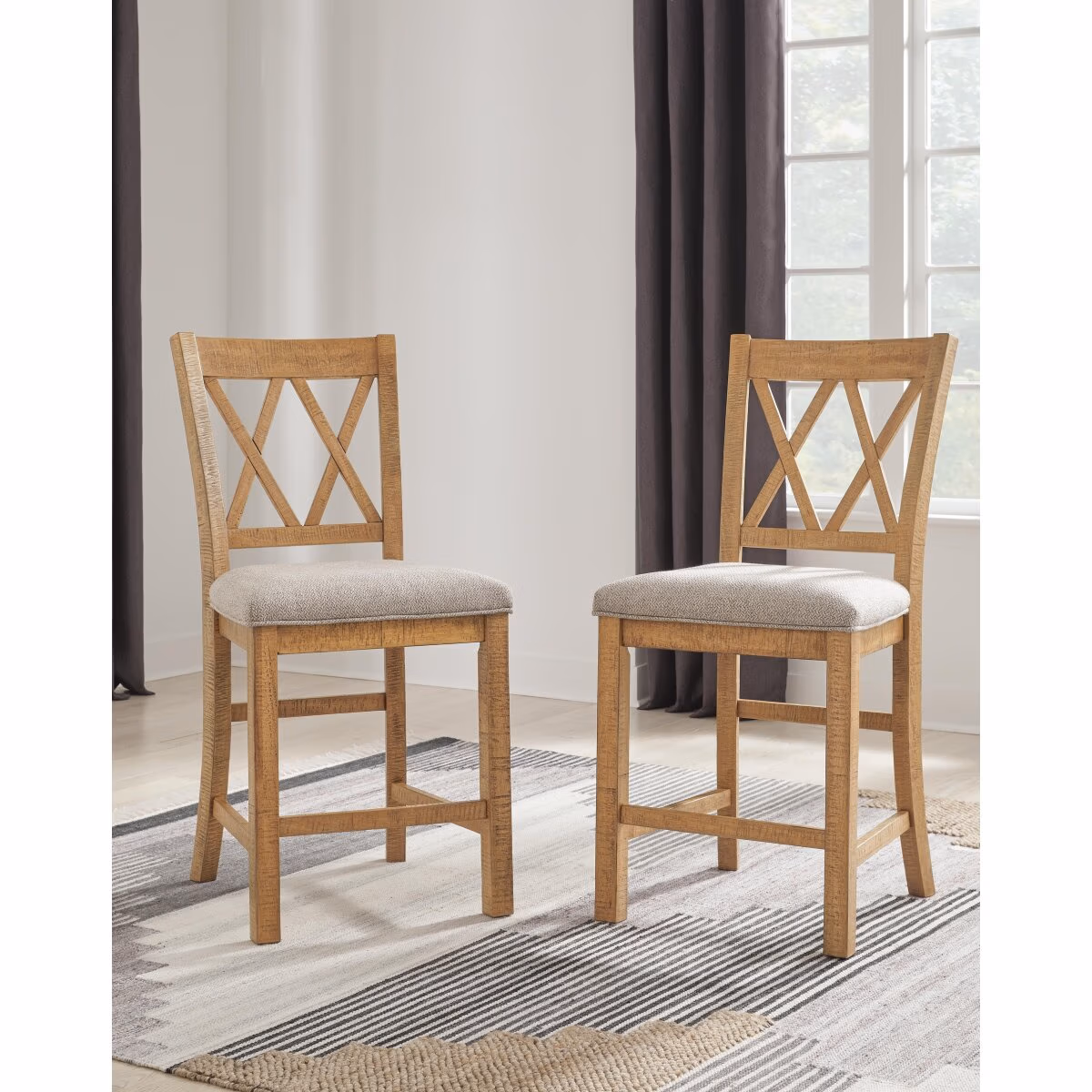 Havonplane Counter Height Dining Table, 6 Barstools and Bench - Image 28