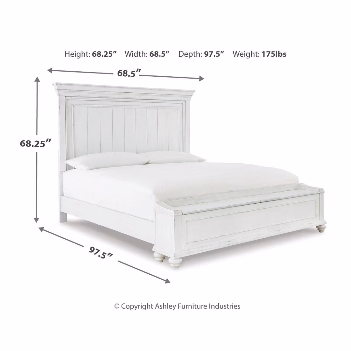 Kanwyn Queen Panel Bed with Storage Bench - Image 5