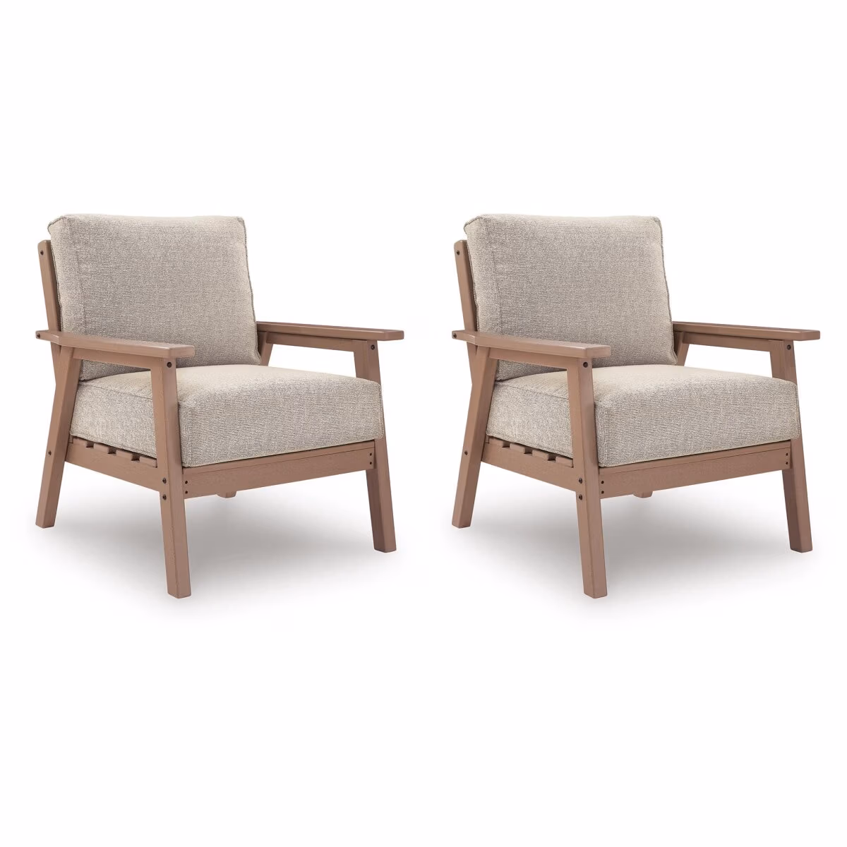 Grover Beach Outdoor Lounge Chair with Cushion (Set of 2) - Image 2
