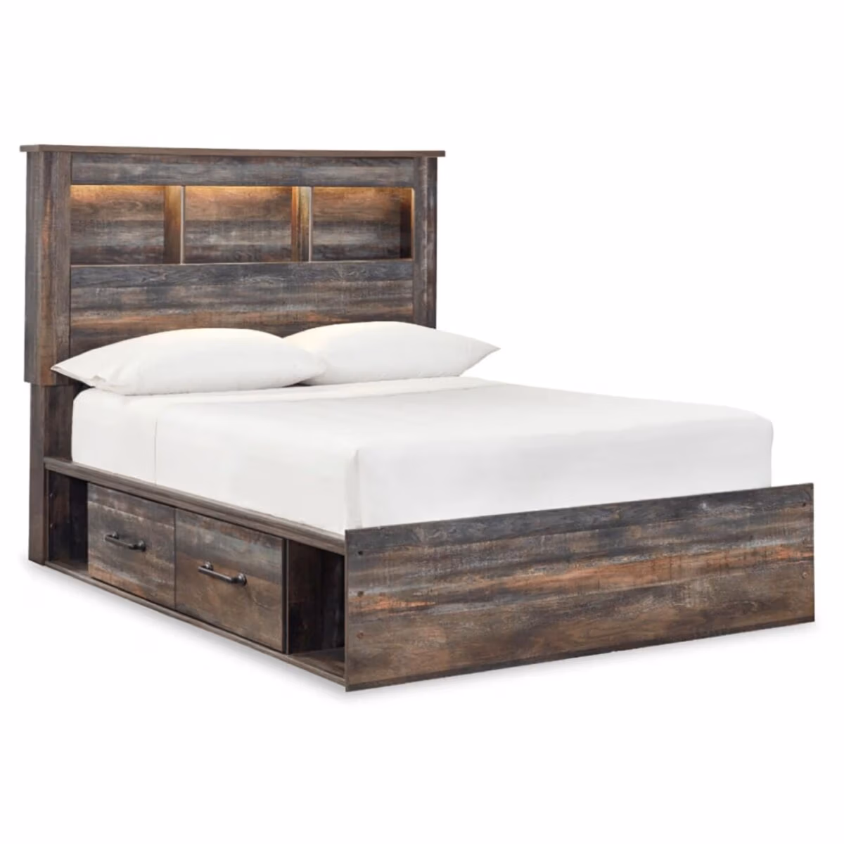 Drystan Full Bookcase Storage Bed and Dresser - Image 6
