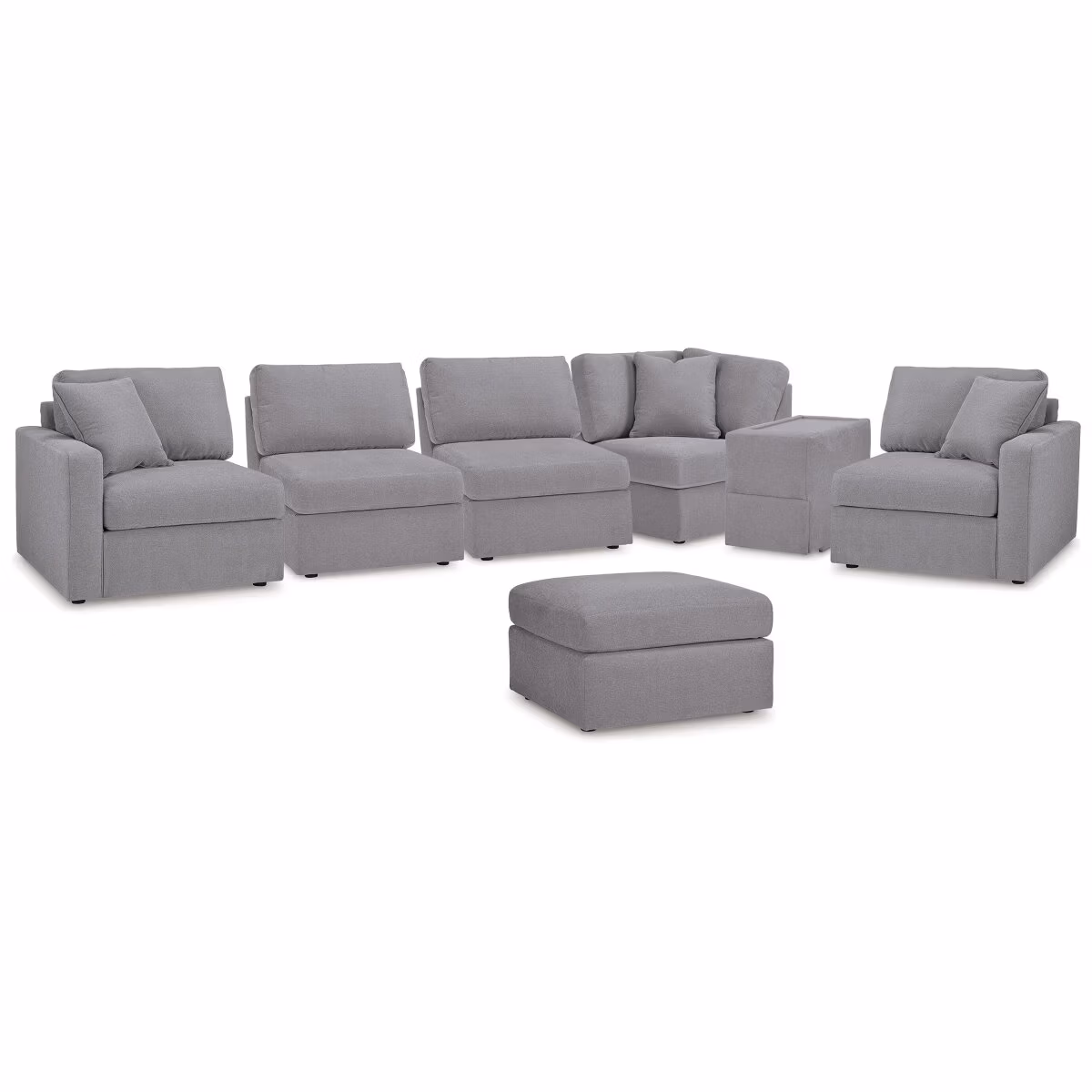 Modmax 6-Piece Sectional and Ottoman - Image 2