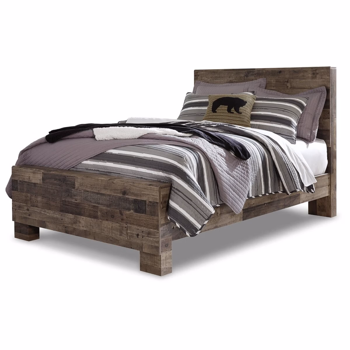 Derekson Full Panel Bed, Dresser, Mirror and Nightstand - Image 4