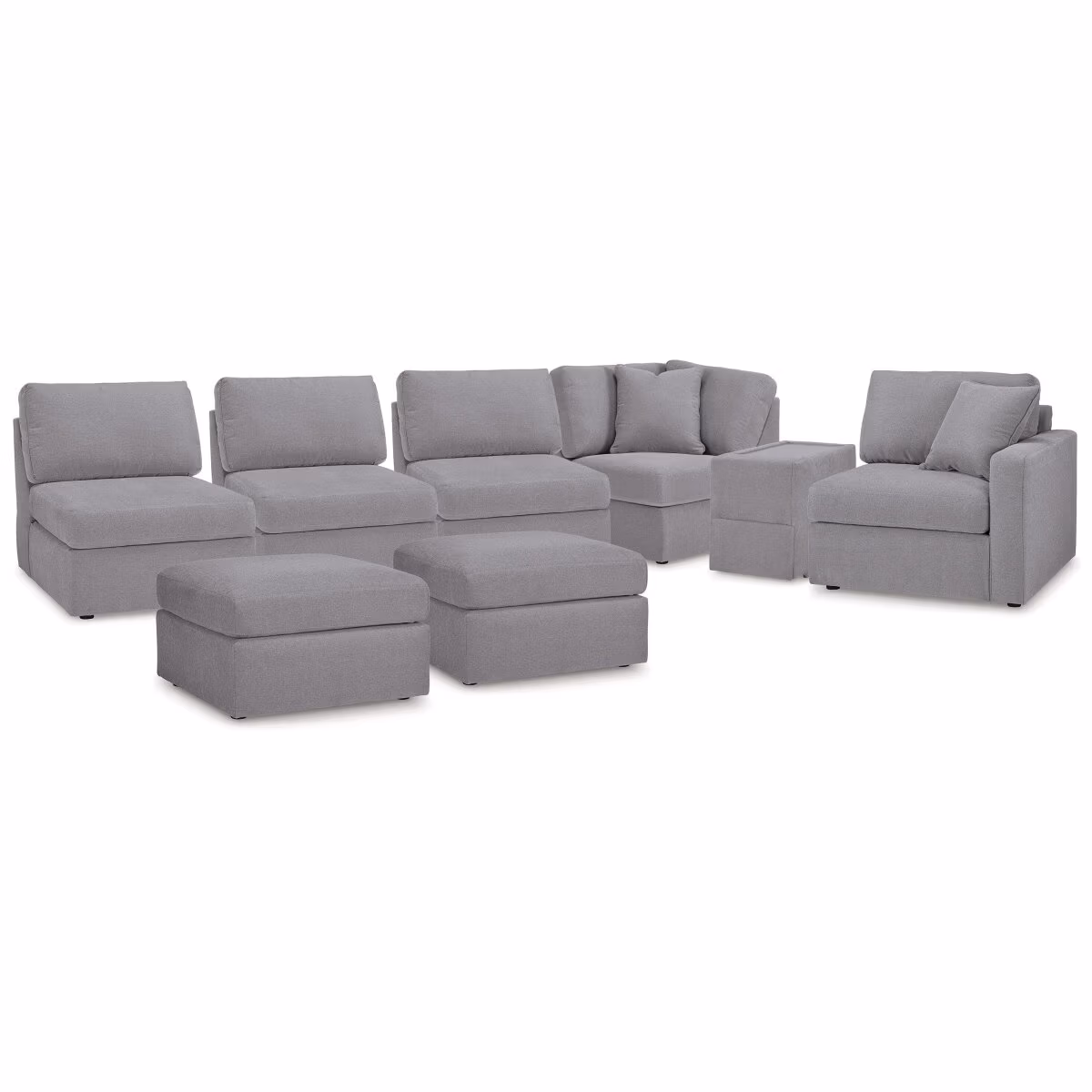 Modmax 6-Piece Sectional and 2 Ottomans - Image 2