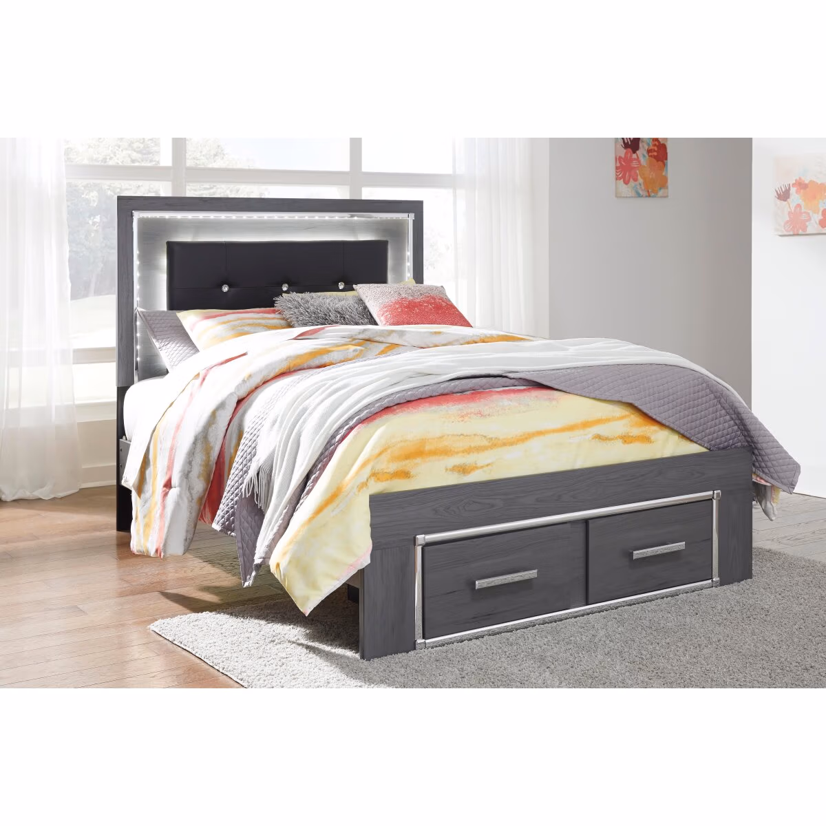 Lodanna Full Storage Bed, Dresser and Mirror - Image 8