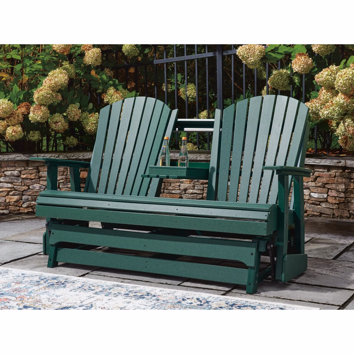 Shell Beach Outdoor Loveseat Glider - Image 8