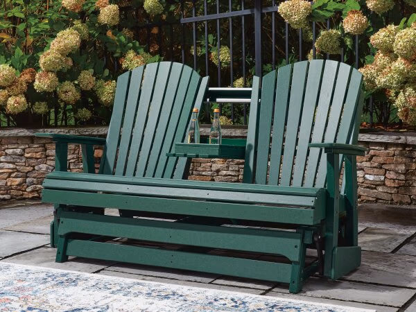 Shell Beach Outdoor Loveseat Glider - Image 8