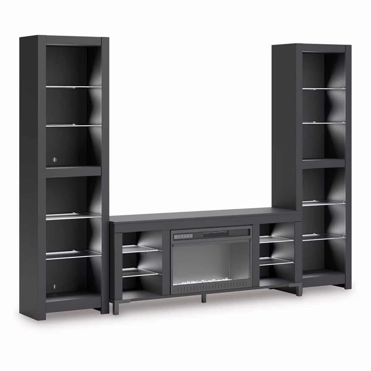Cayberry 3-Piece Entertainment Center with Electric Fireplace - Image 7