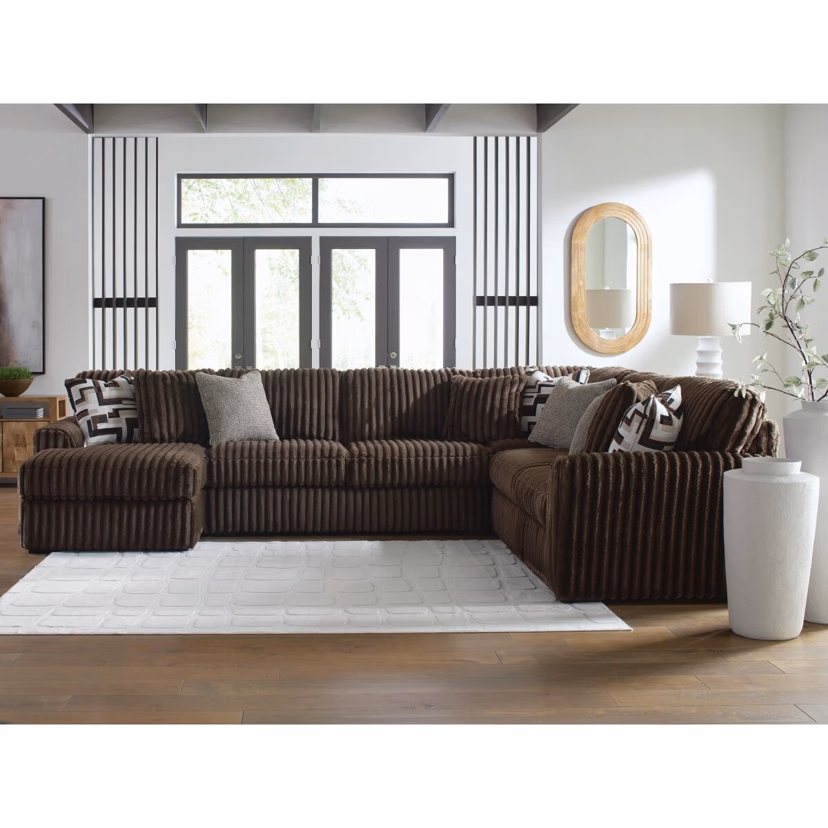 Midnight-Madness 4-Piece Sectional with Chaise - Image 3