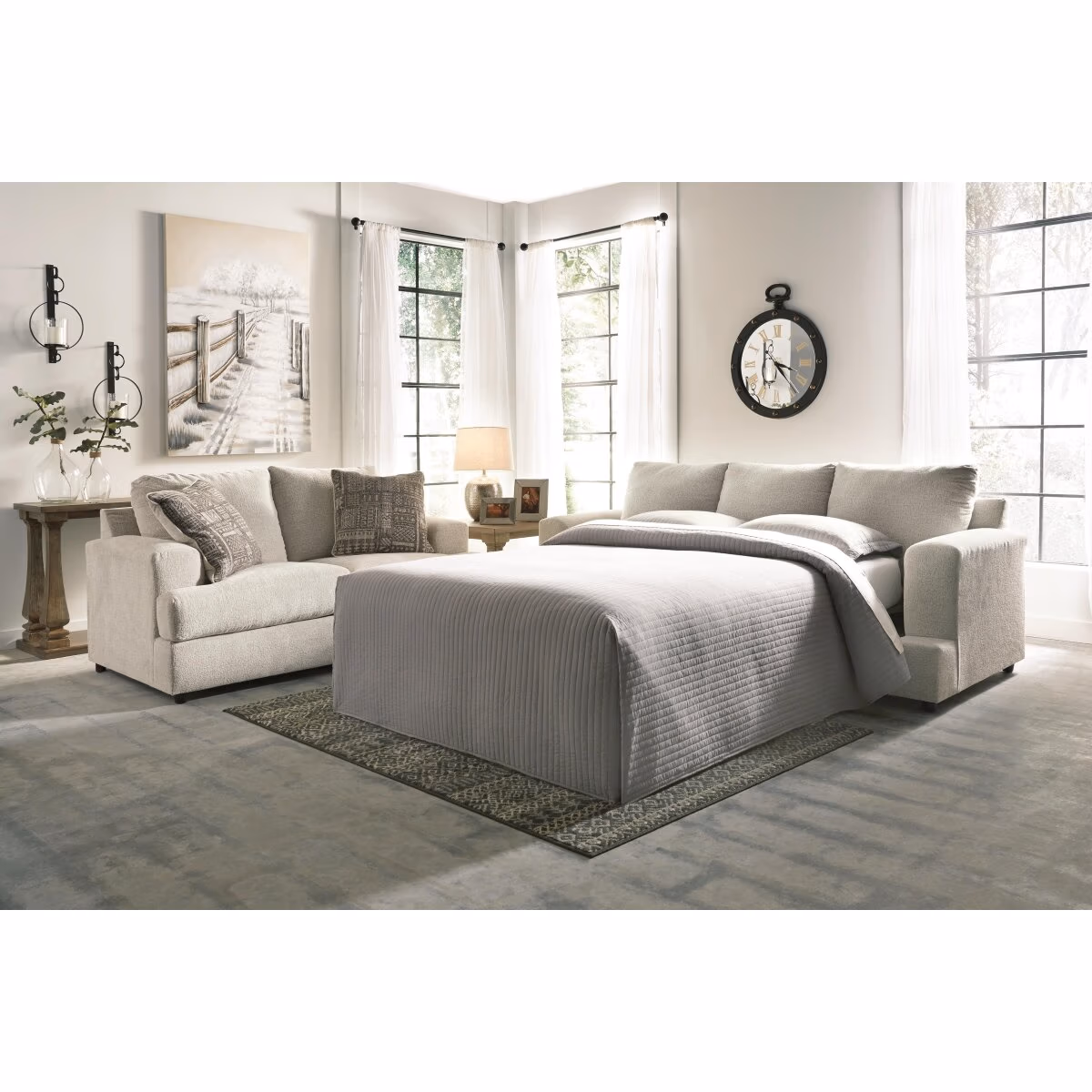 Soletren Queen Sofa Sleeper and Loveseat - Image 7
