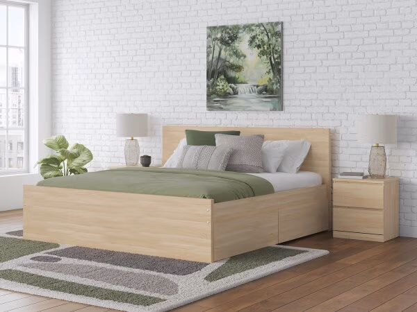 Onita Queen Panel Platform Bed with 2 Side Storage - Image 3