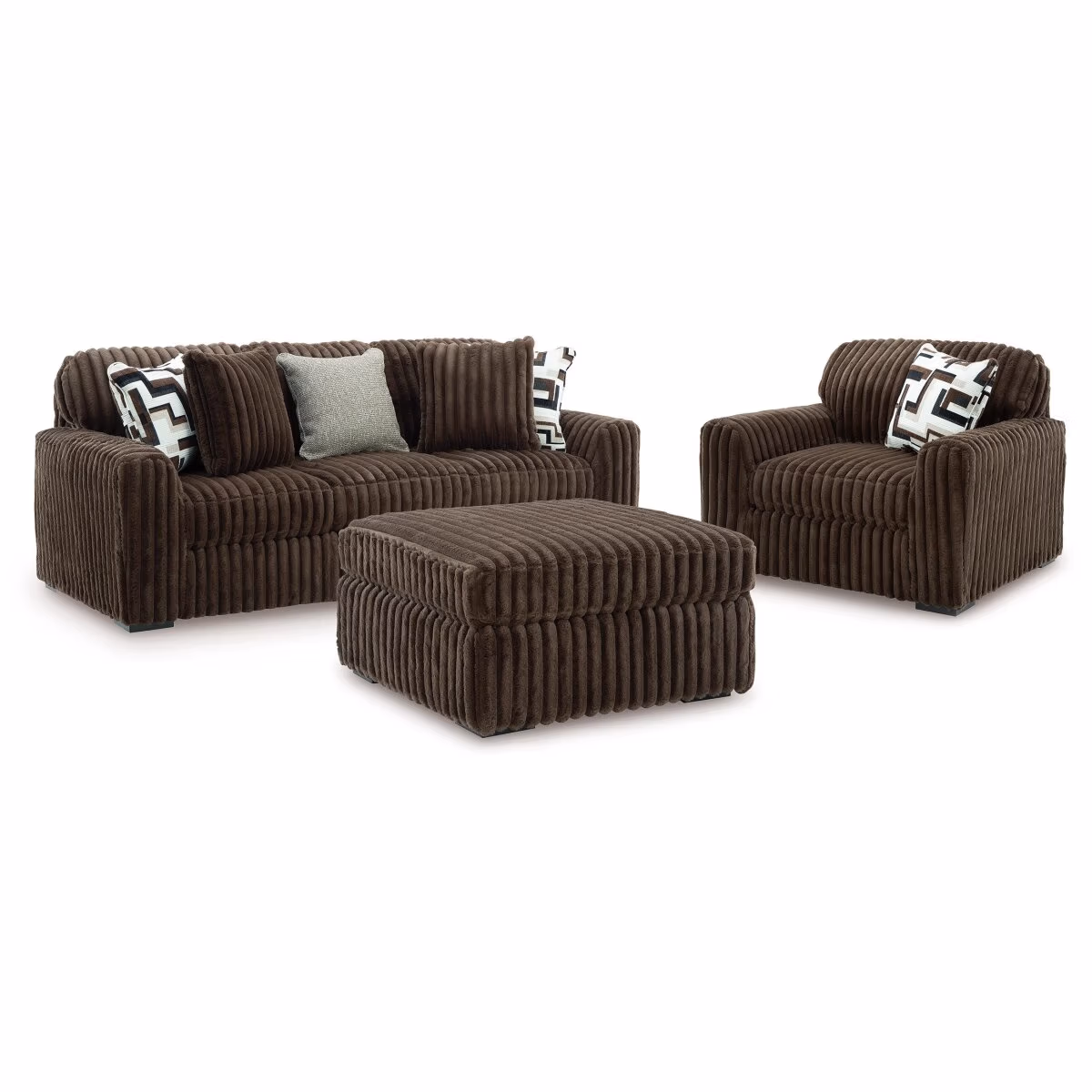 Midnight-Madness Sofa, Oversized Chair and Accent Ottoman - Image 2
