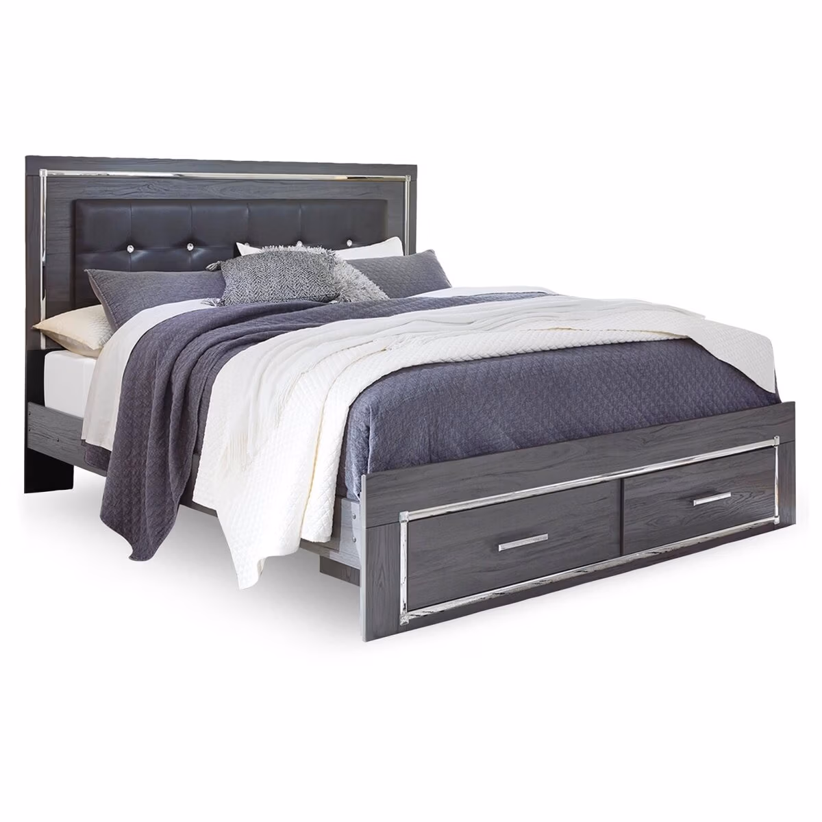 Lodanna King Storage Bed, 2 Chests and 2 Nightstands - Image 4