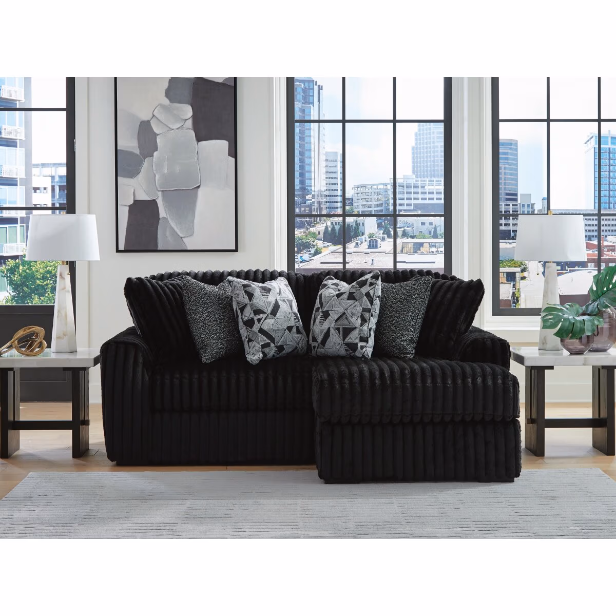 Midnight-Madness 2-Piece Sectional with Chaise - Image 3