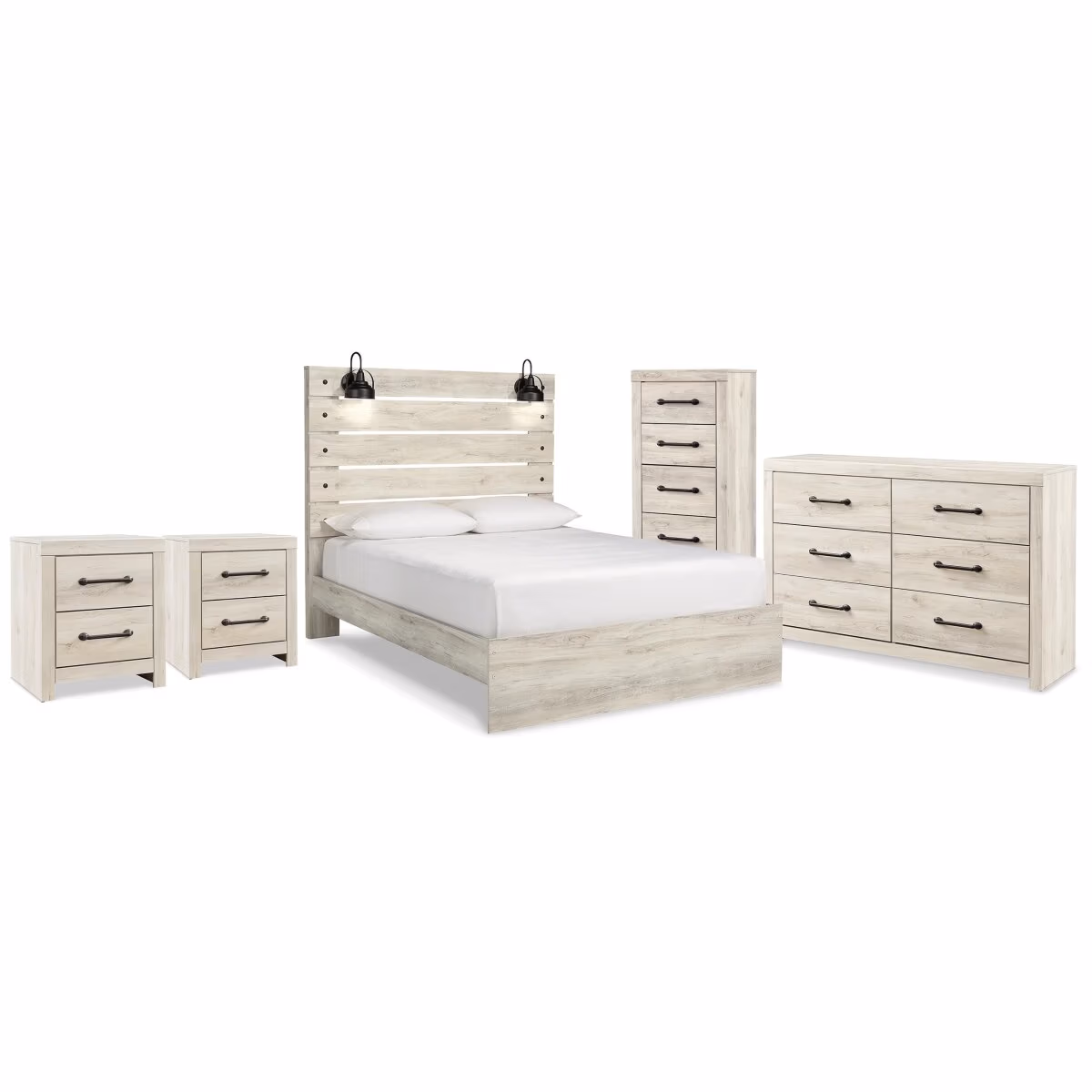 Cambeck Queen Panel Storage Bed, Dresser, Chest and 2 Nightstands - Image 2