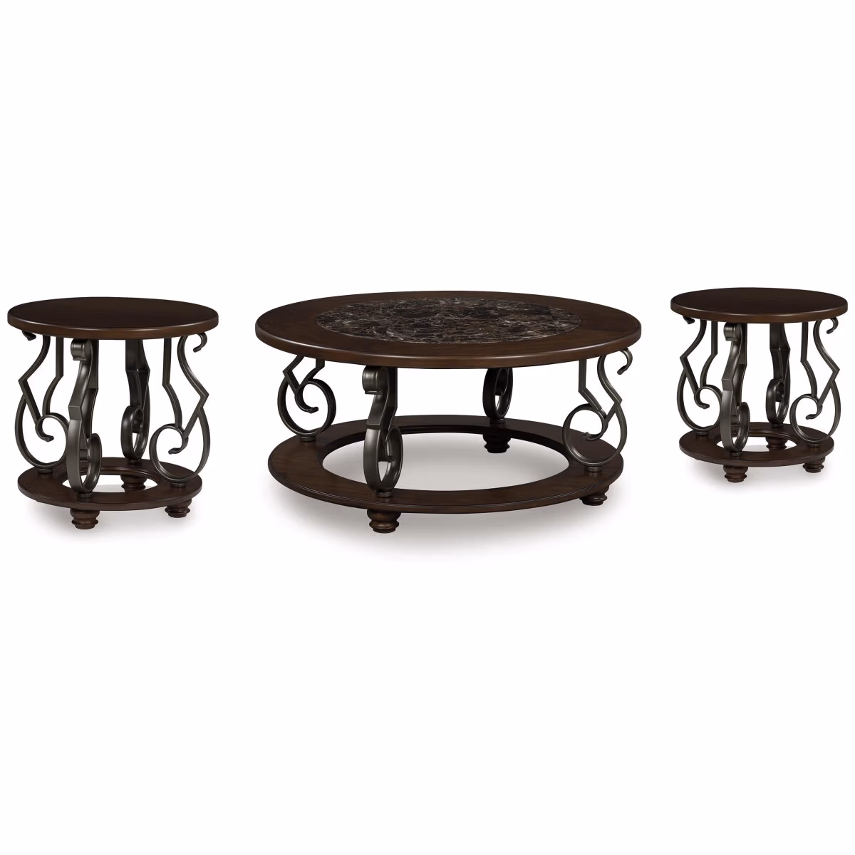 Frallyn Coffee Table and 2 Ends - Image 2