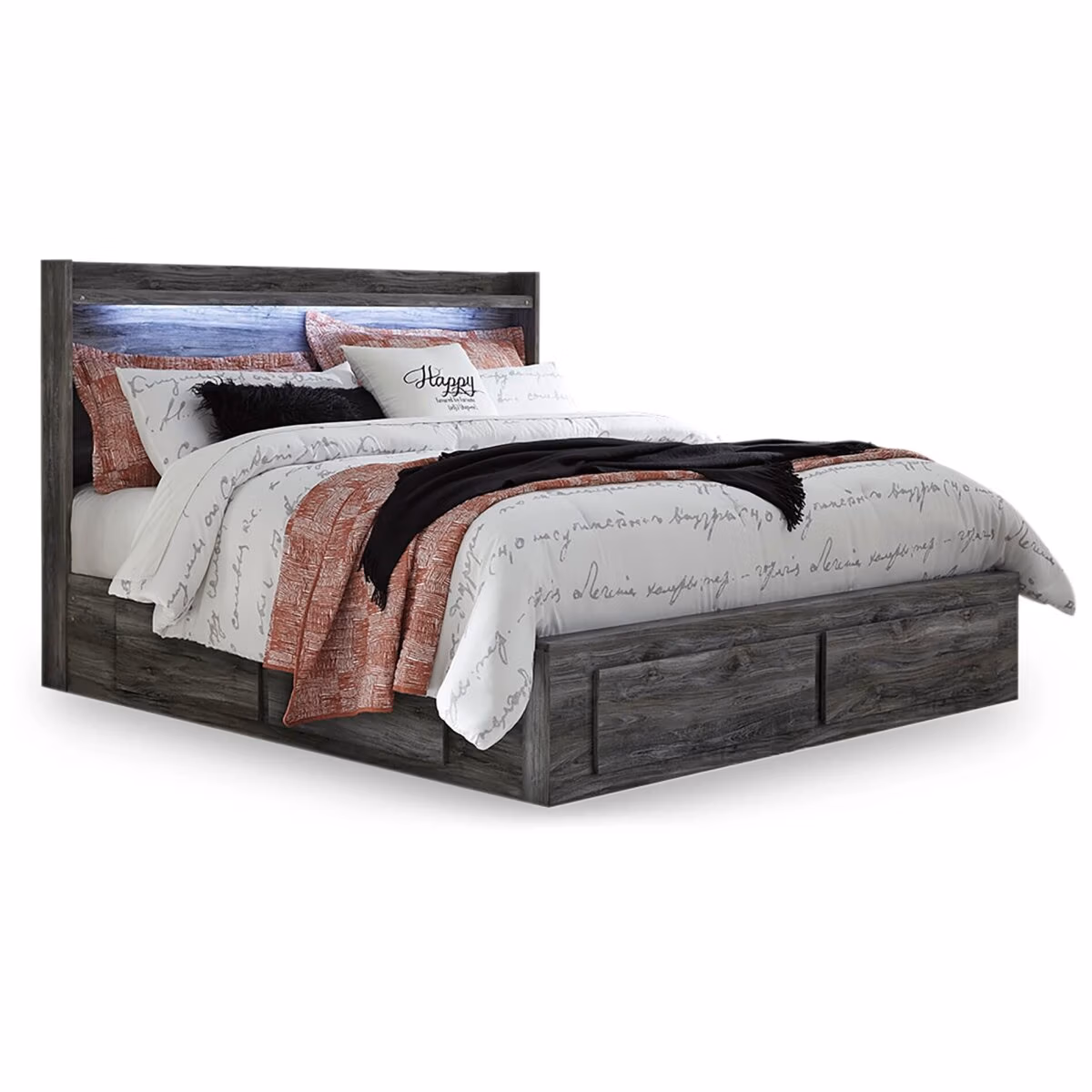 Baystorm King Storage Bed, Dresser, Mirror, Chest and 2 Nightstands - Image 9