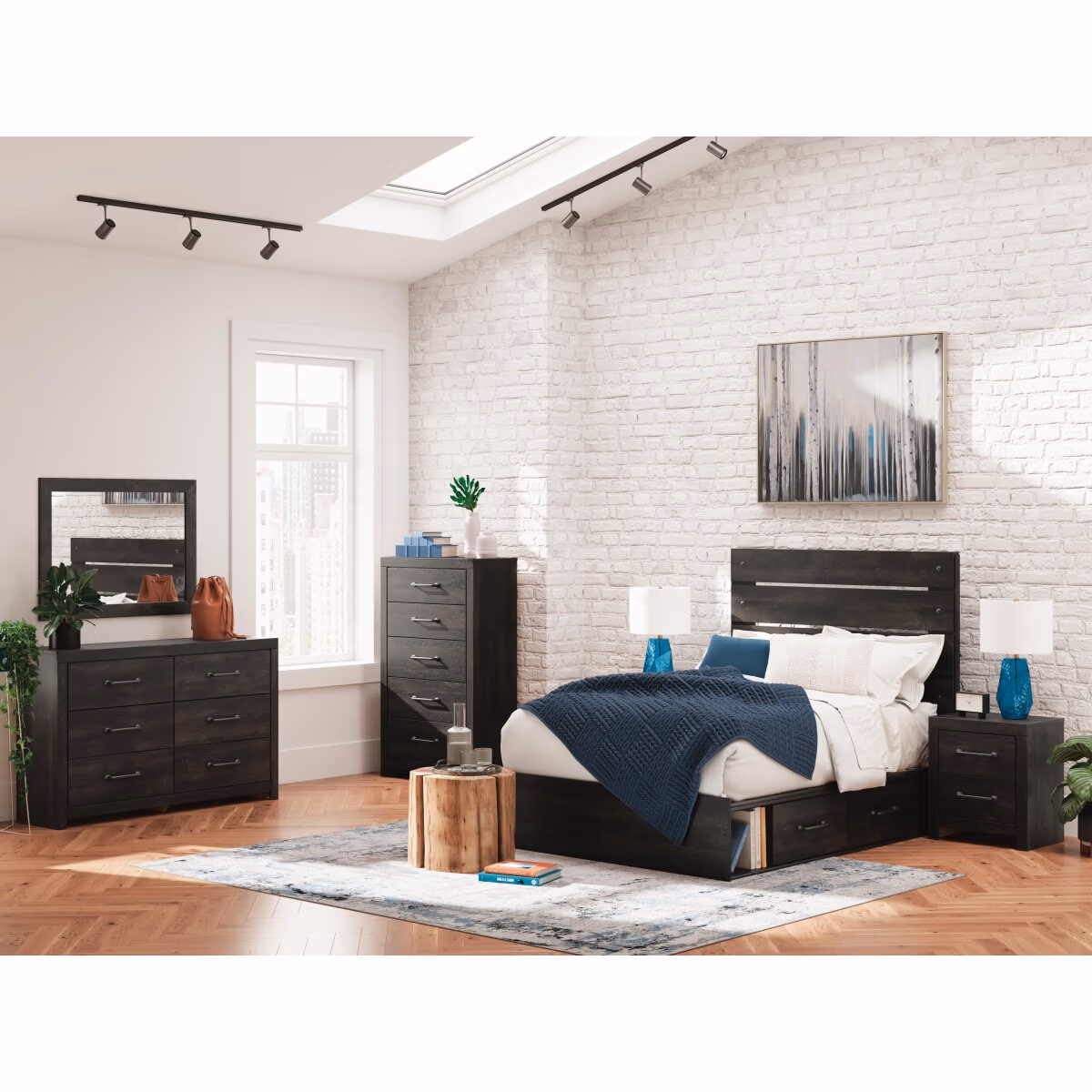 Hollivern Full Panel Bed with Storage - Image 13
