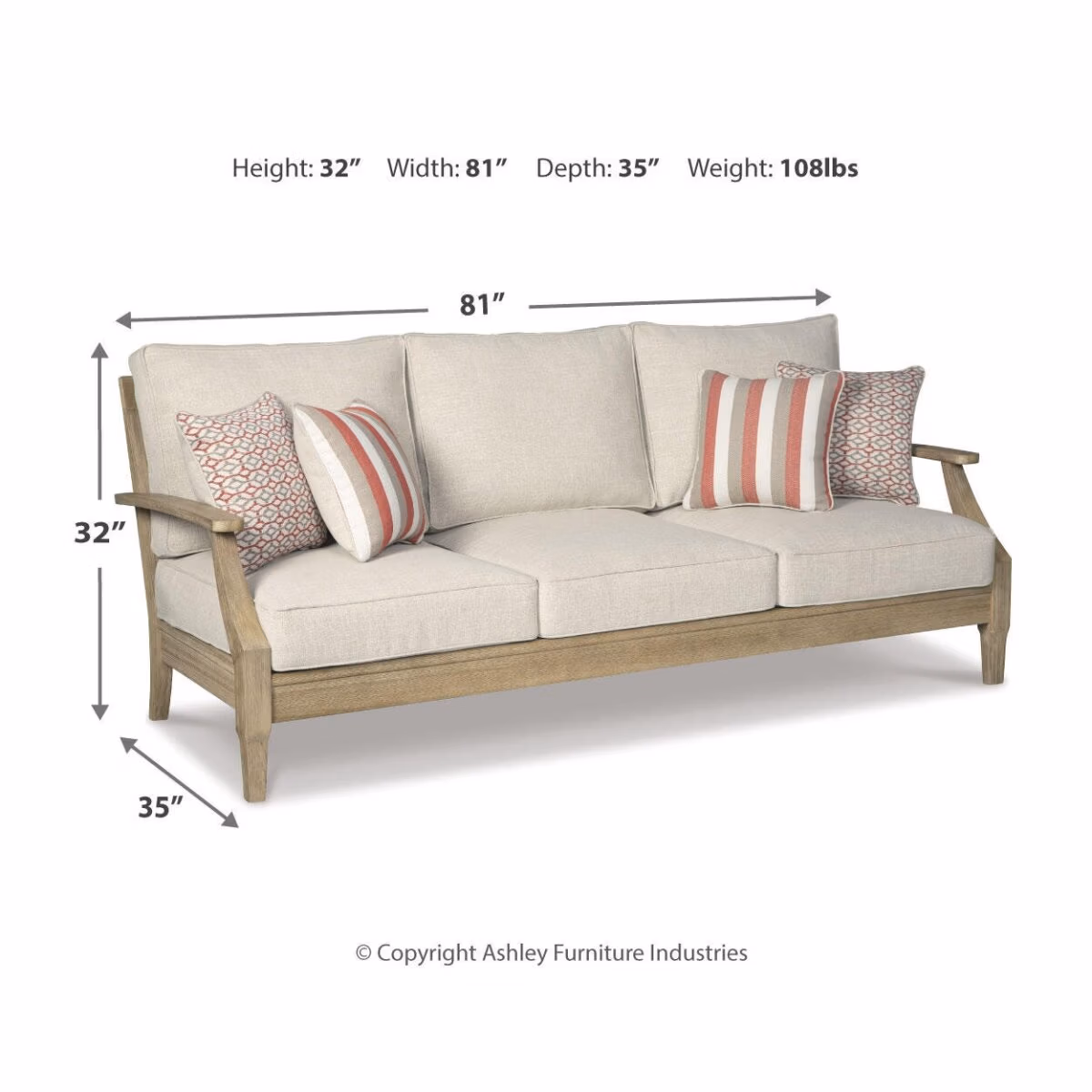 Clare View Outdoor Sofa, Loveseat and Lounge Chair - Image 12