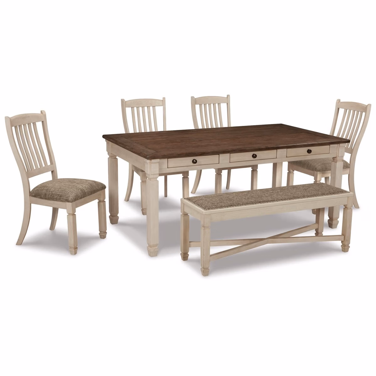 Bolanburg Dining Table with 4 Chairs and Bench - Image 3
