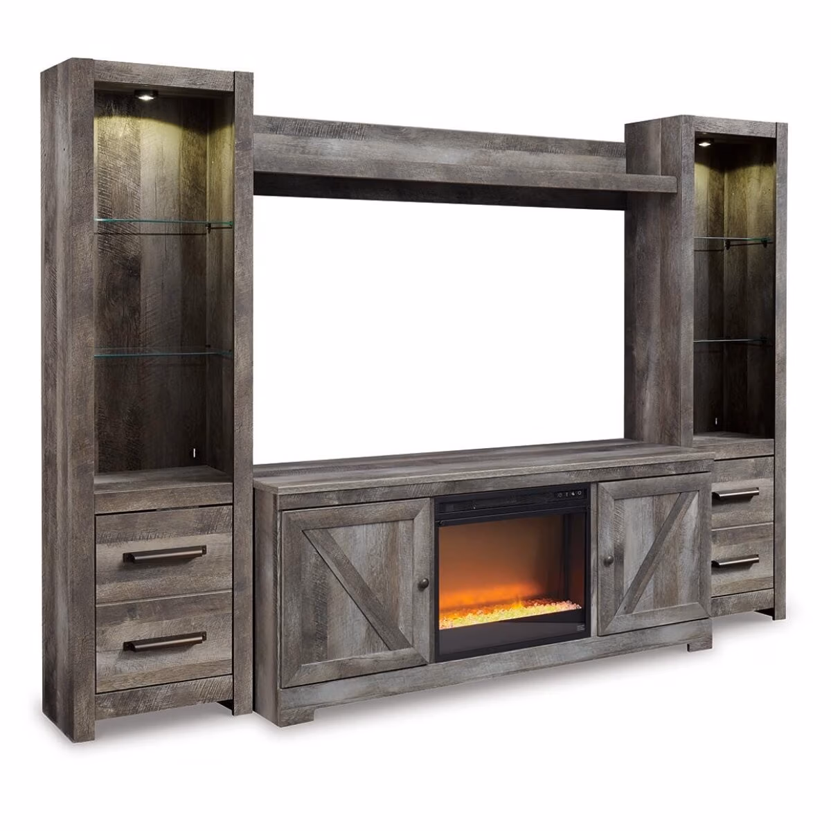 Wynnlow 4-Piece Entertainment Center with Electric Fireplace - Image 2