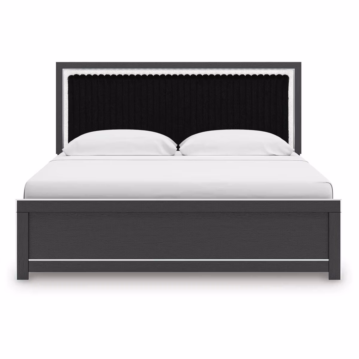Zuraleus King Upholstered Panel Platform Bed - Image 7