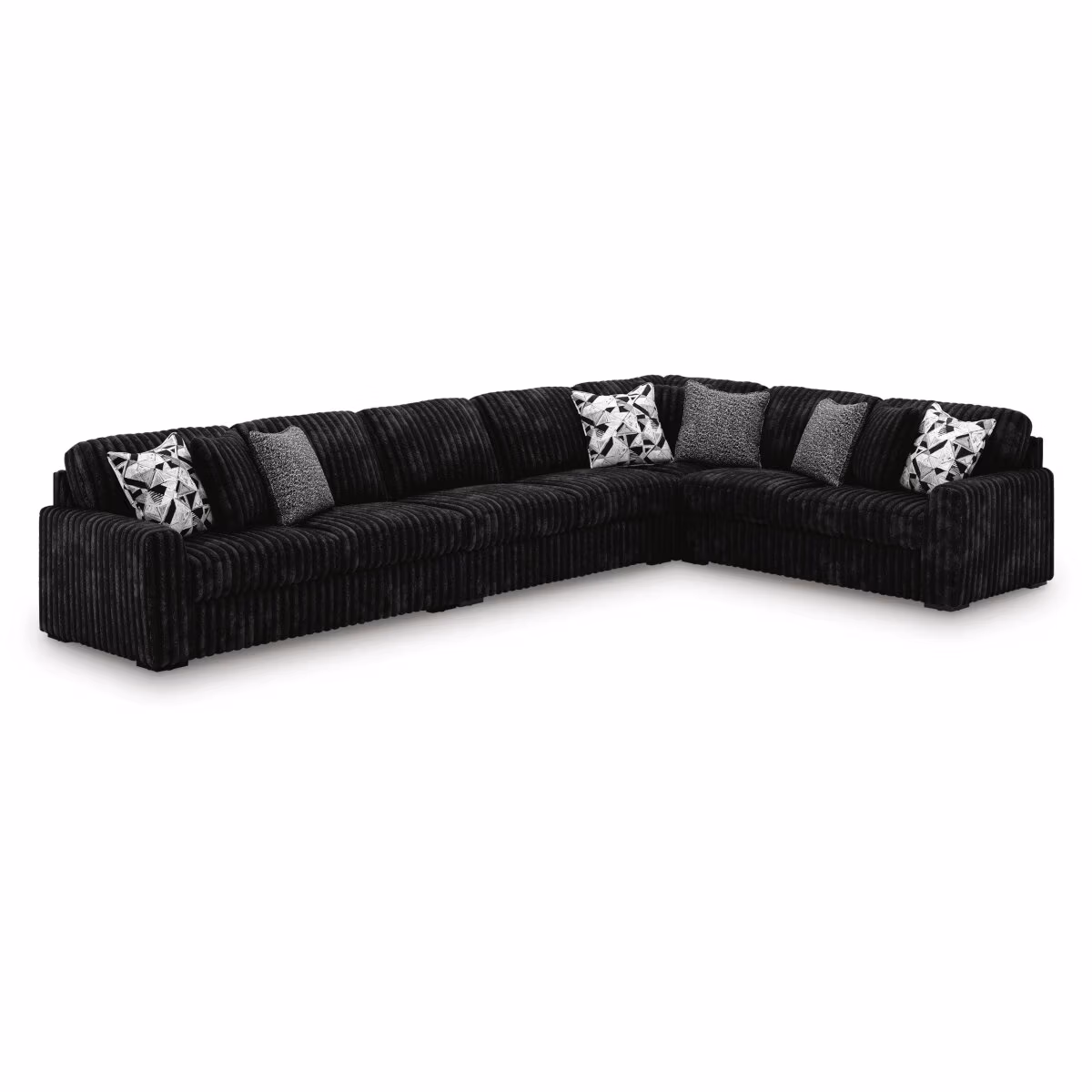 Midnight-Madness 4-Piece Sectional - Image 2